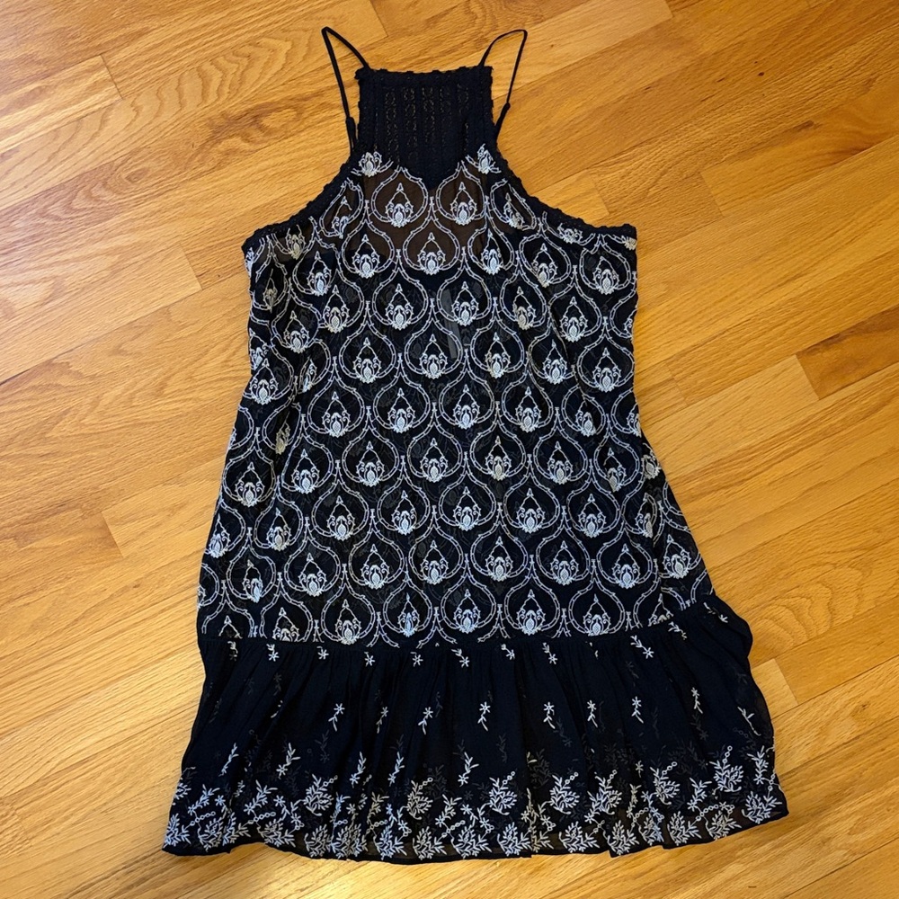 Anthropologie Black and White Lace Dress - Picture 1 of 5